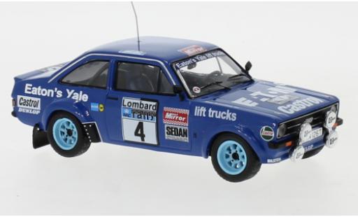 Coche miniatura Ford Escort 1/43 IXO MK II RS No.4 Eaton Yale Rallye WM RAC Rally 1979 B.Waldegaard/B.Thorszelius Ford Escort 1/43 IXO MK II RS No.4 Eaton Yale Rallye WM RAC Rally 1979 B.Waldegaard/B.Thorszelius coche miniatura
