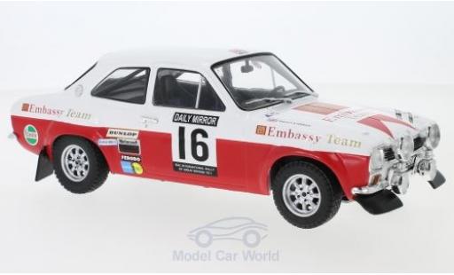 Coche miniatura Ford Escort 1/18 IXO MK1 RS 1600 No.16 Embassy RAC Rallye 1971 T.Makinen/H.Liddon Ford Escort 1/18 IXO MK1 RS 1600 No.16 Embassy RAC Rallye 1971 T.Makinen/H.Liddon coche miniatura