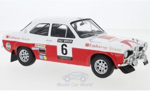 Coche miniatura Ford Escort 1/18 IXO MK1 RS 1600 No.6 Embassy RAC Rallye 1971 R.Clark/J.Porter Ford Escort 1/18 IXO MK1 RS 1600 No.6 Embassy RAC Rallye 1971 R.Clark/J.Porter coche miniatura