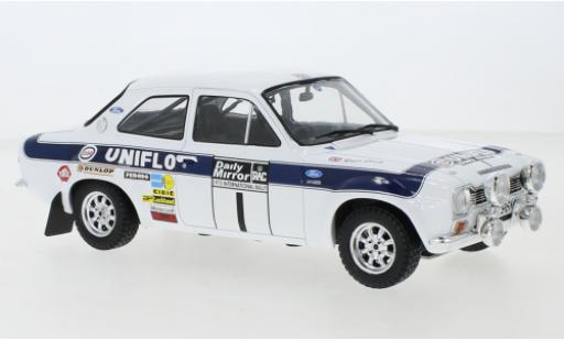Coche miniatura Ford Escort 1/18 IXO MKI RS 1600 No.1 RAC Rally 1973 New Blue R.Clark/T.Mason Ford Escort 1/18 IXO MKI RS 1600 No.1 RAC Rally 1973 New Blue R.Clark/T.Mason coche miniatura