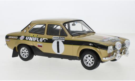 Coche miniatura Ford Escort 1/18 IXO MKI RS 1600 No.1 Welsh Rally 1972 Old Gold R.Clark/J.Porter Ford Escort 1/18 IXO MKI RS 1600 No.1 Welsh Rally 1972 Old Gold R.Clark/J.Porter coche miniatura