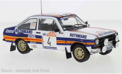 Coche miniatura Ford Escort 1/24 IXO MkII RS 1800 No.4 Rally San Remo 1980 A.Vatanen/D.Richards Ford Escort 1/24 IXO MkII RS 1800 No.4 Rally San Remo 1980 A.Vatanen/D.Richards coche miniatura
