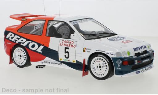 Coche miniatura Ford Escort 1/18 IXO RS Cosworth No.5 Rally San Remo 1996 B.Thiry/S.Prevot Ford Escort 1/18 IXO RS Cosworth No.5 Rally San Remo 1996 B.Thiry/S.Prevot coche miniatura