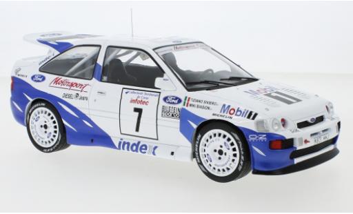 Coche miniatura Ford Escort 1/18 IXO RS Cosworth No.7 Rallye WM Tour de Corse 1993 M.Biasion/T.Siviero Ford Escort 1/18 IXO RS Cosworth No.7 Rallye WM Tour de Corse 1993 M.Biasion/T.Siviero coche miniatura