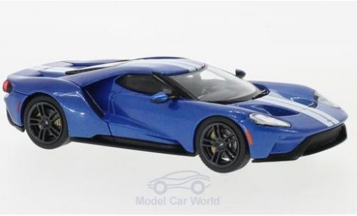 Ford GT 1/43 IXO azul/gris 2017 coche miniatura