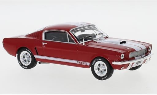 Ford Mustang 1/43 IXO Shelby GT 350 rojo/blanco 1965 coche miniatura