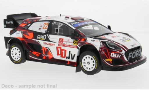 Coche miniatura Ford Puma 1/18 IXO Rally1 Rally WM Rallye Polen 2024 #22 1:18 Ford Puma 1/18 IXO Rally1 Rally WM Rallye Polen 2024 #22 1:18 coche miniatura