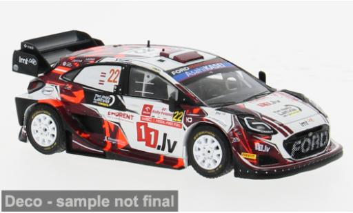 Coche miniatura Ford Puma 1/43 IXO Rally1 Rally WM Rallye Polen 2024 #22 1:43 Ford Puma 1/43 IXO Rally1 Rally WM Rallye Polen 2024 #22 1:43 coche miniatura