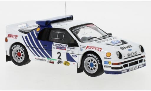 Coche miniatura Ford RS 200 1/43 IXO RS200 No.2 Rallye WM RAC Rally 1986 S.Blomqvist/B.Berglund Ford RS 200 1/43 IXO RS200 No.2 Rallye WM RAC Rally 1986 S.Blomqvist/B.Berglund coche miniatura