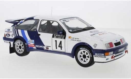 Coche miniatura Ford Sierra 1/18 IXO RS Cosworth No.14 Rallye WM 1000 Lakes Rallye 1988 C.Sainz/L.Moya Ford Sierra 1/18 IXO RS Cosworth No.14 Rallye WM 1000 Lakes Rallye 1988 C.Sainz/L.Moya coche miniatura