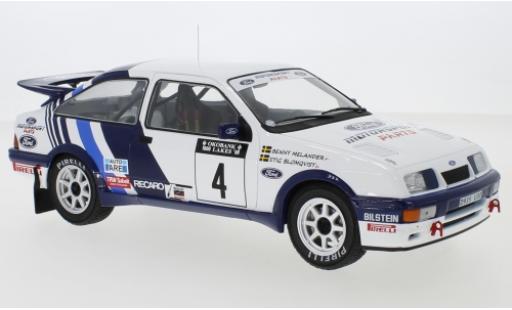 Coche miniatura Ford Sierra 1/18 IXO RS Cosworth No.4 Rallye WM 1000 Lakes Rallye 1988 S.Blomqvist/B.Melander Ford Sierra 1/18 IXO RS Cosworth No.4 Rallye WM 1000 Lakes Rallye 1988 S.Blomqvist/B.Melander coche miniatura
