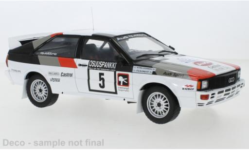Coche miniatura Audi Quattro 1/18 IXO No.5 1000 Lakes Rally 1982 Audi Quattro 1/18 IXO No.5 1000 Lakes Rally 1982 coche miniatura