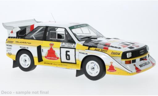 Coche miniatura Audi Sport Quattro 1/18 IXO Sport quattro S1 E2 No.6 1000 Lakes Rally 1985 Audi Sport Quattro 1/18 IXO Sport quattro S1 E2 No.6 1000 Lakes Rally 1985 coche miniatura