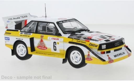 Coche miniatura Audi Sport Quattro 1/24 IXO Sport quattro S1 No.6 HB Rallye WM Rally Monte Carlo 1986 Audi Sport Quattro 1/24 IXO Sport quattro S1 No.6 HB Rallye WM Rally Monte Carlo 1986 coche miniatura