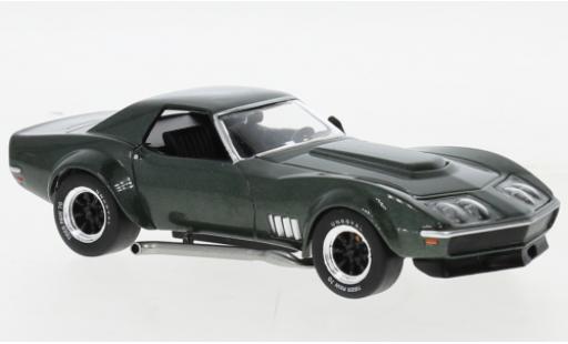 Coche miniatura Chevrolet Corvette 1/43 IXO Douane (C3) metallise verde foncé 1972 Chevrolet Corvette 1/43 IXO Douane (C3) metallise verde foncé 1972 coche miniatura