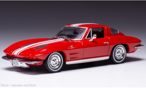 Coche miniatura Chevrolet Corvette 1/43 IXO Stingray rojo/blanco 1963 Chevrolet Corvette 1/43 IXO Stingray rojo/blanco 1963 coche miniatura