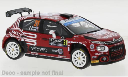 Citroen C3 1/43 IXO No.21 WRC2 Rally Monte Carlo 2023 coche miniatura