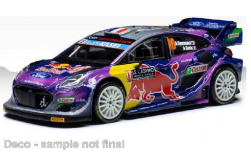 Coche miniatura Ford Puma 1/18 IXO Rally1 No.16 WRC2 Rallye Monte Carlo 2022 Ford Puma 1/18 IXO Rally1 No.16 WRC2 Rallye Monte Carlo 2022 coche miniatura