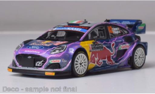Coche miniatura Ford Puma 1/43 IXO Rally1 No.42 WRC Rally Monte Carlo 2022 Ford Puma 1/43 IXO Rally1 No.42 WRC Rally Monte Carlo 2022 coche miniatura