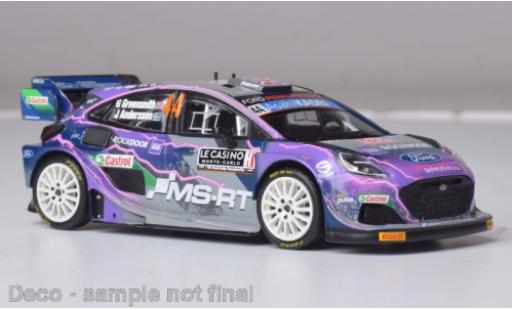 Coche miniatura Ford Puma 1/43 IXO Rally1 No.44 WRC Rally Monte Carlo 2022 Ford Puma 1/43 IXO Rally1 No.44 WRC Rally Monte Carlo 2022 coche miniatura