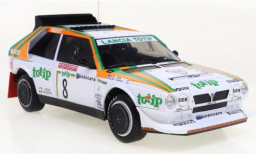 Coche miniatura Lancia Delta 1/18 IXO S4 No.8 Rally San Remo 1986 Lancia Delta 1/18 IXO S4 No.8 Rally San Remo 1986 coche miniatura
