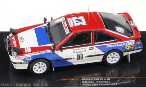 Coche miniatura Nissan 200 SX 1/43 IXO No.10 Rallye Cote d Ivoire 1987 Nissan 200 SX 1/43 IXO No.10 Rallye Cote d Ivoire 1987 coche miniatura