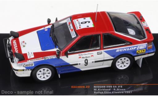 Coche miniatura Nissan 200 SX 1/43 IXO No.9 Rallye Cote d Ivoire 1987 Nissan 200 SX 1/43 IXO No.9 Rallye Cote d Ivoire 1987 coche miniatura