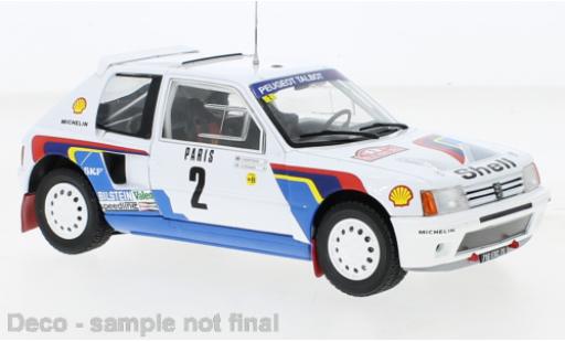 Coche miniatura Peugeot 205 1/24 IXO T16 No.2 Rallye WM Rally Monte Carlo 1985 Peugeot 205 1/24 IXO T16 No.2 Rallye WM Rally Monte Carlo 1985 coche miniatura
