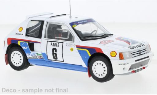 Coche miniatura Peugeot 205 1/24 IXO T16 No.6 Rallye WM Rally Monte Carlo 1985 Peugeot 205 1/24 IXO T16 No.6 Rallye WM Rally Monte Carlo 1985 coche miniatura