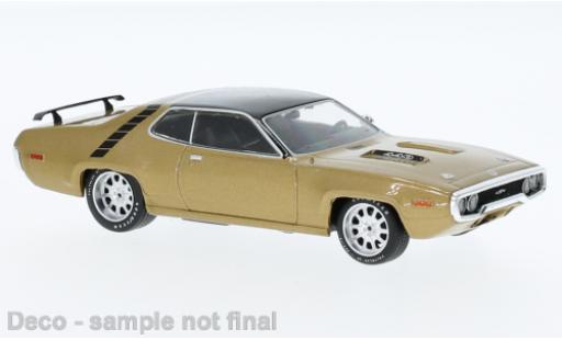 Plymouth GTX 1/43 IXO Runner metallise doré 1971 coche miniatura