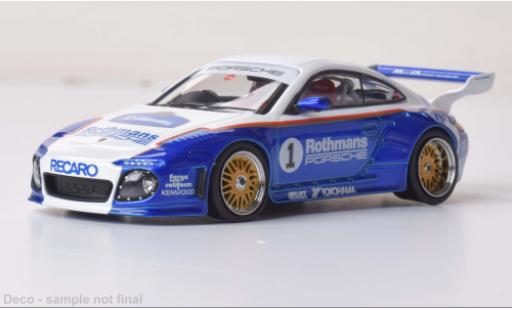 Coche miniatura Porsche 997 1/43 IXO Old and New blanco/azul Rothmans- Porsche 997 1/43 IXO Old and New blanco/azul Rothmans- coche miniatura