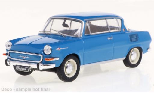 Skoda 1000 1/43 IXO MBX azul clair 1966 coche miniatura