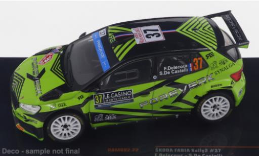 Skoda Fabia 1/43 IXO No.37 WRC2 Rally Monte Carlo 2023 coche miniatura