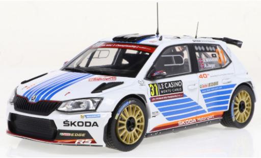 Coche miniatura Skoda Fabia 1/24 IXO R5 No.31 Rallye Monte Carlo 2017 Skoda Fabia 1/24 IXO R5 No.31 Rallye Monte Carlo 2017 coche miniatura