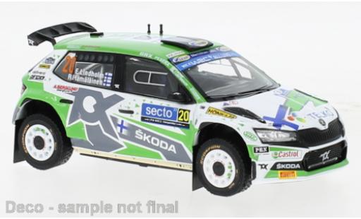 Skoda Fabia 1/43 IXO Rally2 EVO No.20 Rallye WM Rallye Finnland 2022 coche miniatura