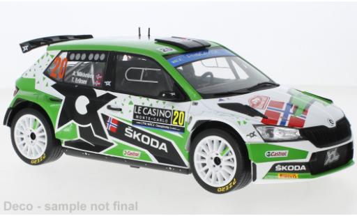 Coche miniatura Skoda Fabia 1/18 IXO Rally2 EVO No.20 Rallye WM Rallye Monte Carlo 2022 Skoda Fabia 1/18 IXO Rally2 EVO No.20 Rallye WM Rallye Monte Carlo 2022 coche miniatura