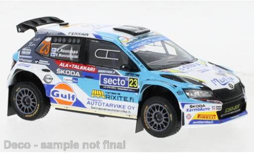 Skoda Fabia 1/43 IXO Rally2 EVO No.23 WRC Rallye Finnland 2022 coche miniatura