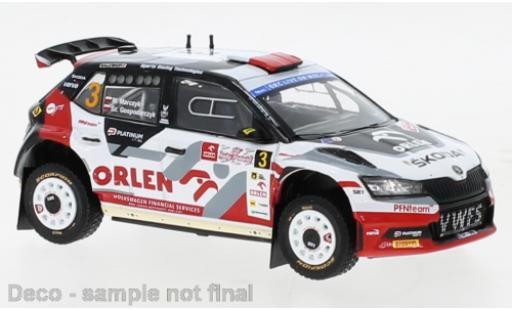 Skoda Fabia 1/43 IXO Rally2 EVO No.3 Rallye Polen 2022 coche miniatura