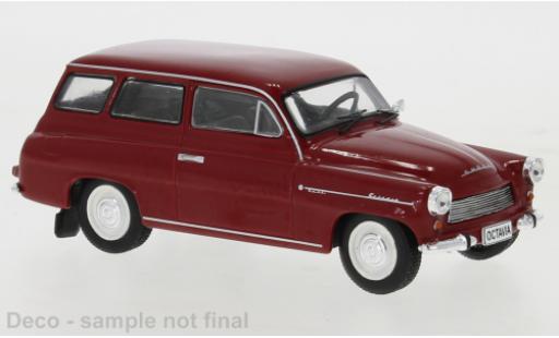 Skoda Octavia 1/43 IXO combi rouge foncé 1969 coche miniatura