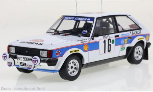 Coche miniatura Talbot Sunbeam 1/24 IXO Lotus No.16 Rallye WM Rally Monte Carlo 1981 Talbot Sunbeam 1/24 IXO Lotus No.16 Rallye WM Rally Monte Carlo 1981 coche miniatura