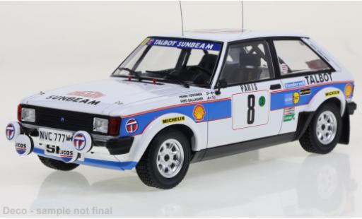 Coche miniatura Talbot Sunbeam 1/24 IXO Lotus No.8 Rallye WM Rally Monte Carlo 1981 Talbot Sunbeam 1/24 IXO Lotus No.8 Rallye WM Rally Monte Carlo 1981 coche miniatura