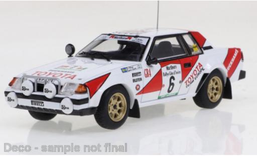 Coche miniatura Toyota Celica 1/43 IXO 2000GT No.6 Rallye Cote d Ivoire 1982 Toyota Celica 1/43 IXO 2000GT No.6 Rallye Cote d Ivoire 1982 coche miniatura