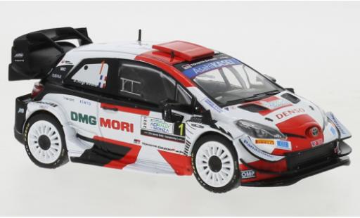 Coche miniatura Toyota Yaris 1/43 IXO WRC No.1 Gazoo Racing DMG MORI Rallye WM Rally Monza 2021 Toyota Yaris 1/43 IXO WRC No.1 Gazoo Racing DMG MORI Rallye WM Rally Monza 2021 coche miniatura