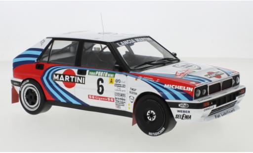 Coche miniatura Lancia Delta 1/18 IXO Integrale 16V No.6 Martini Martini Rallye WM Rally Portugal 1990 J.Kankkunen/J.Piironen Lancia Delta 1/18 IXO Integrale 16V No.6 Martini Martini Rallye WM Rally Portugal 1990 J.Kankkunen/J.Piironen coche miniatura