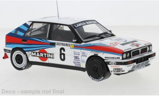 Coche miniatura Lancia Delta 1/24 IXO Integrale 16V No.6 Martini Racing Martini Rallye Monte Carlo 1989 D.Auriol/B.Occelli Lancia Delta 1/24 IXO Integrale 16V No.6 Martini Racing Martini Rallye Monte Carlo 1989 D.Auriol/B.Occelli coche miniatura