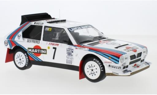 Coche miniatura Lancia Delta 1/18 IXO S4 No.7 Martini Racing Martini Rally Monte Carlo 1986 H.Toivonen/S.Cresto Lancia Delta 1/18 IXO S4 No.7 Martini Racing Martini Rally Monte Carlo 1986 H.Toivonen/S.Cresto coche miniatura