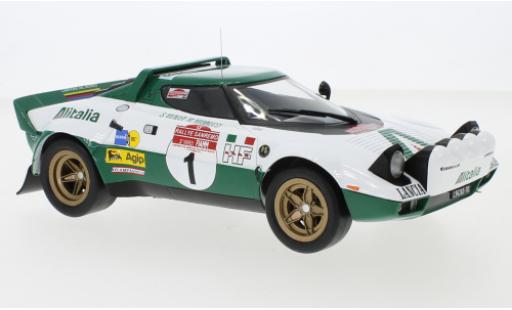 Coche miniatura Lancia Stratos 1/18 IXO HF No.1 Alitalia Rallye WM Rally San Remo 1975 S.Munari/M.Mannucci Lancia Stratos 1/18 IXO HF No.1 Alitalia Rallye WM Rally San Remo 1975 S.Munari/M.Mannucci coche miniatura