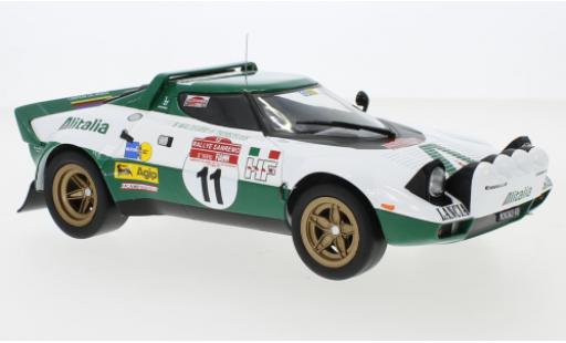 Coche miniatura Lancia Stratos 1/18 IXO HF No.11 Alitalia Rallye WM Rally San Remo 1975 B.Waldegaard/H.Thorszelius Lancia Stratos 1/18 IXO HF No.11 Alitalia Rallye WM Rally San Remo 1975 B.Waldegaard/H.Thorszelius coche miniatura