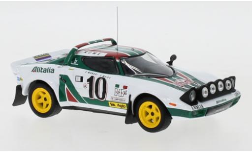 Coche miniatura Lancia Stratos 1/43 IXO HF No.8 Alitalia Racing Team Alitalia Rallye Monte Carlo 1976 R.Pinto/A.Bernacchini Lancia Stratos 1/43 IXO HF No.8 Alitalia Racing Team Alitalia Rallye Monte Carlo 1976 R.Pinto/A.Bernacchini coche miniatura