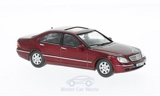 Mercedes S500 500 1/43 IXO (W220) metalico rojo 2000 coche miniatura